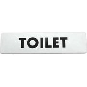 SAB1841-4 [プレート 白 TOILET 180×45×2.6mm テープ付き]