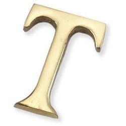 LB38-T [真鍮切り文字 38x3mm T]