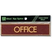 LG573-2 [プレート OFFICE カラーステンレス テープ付き 38×160×0.8mm]