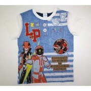 68813 快盗戦隊ルパンレンジャーVS警察戦隊パトレンジャー 半袖Tシャツ A WH 120cm [キャラクター衣料]