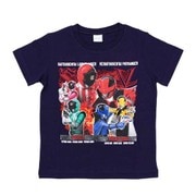 68817 快盗戦隊ルパンレンジャーVS警察戦隊パトレンジャー 半袖Tシャツ A NV 110cm [キャラクター衣料]