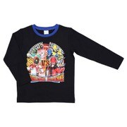 68641 快盗戦隊ルパンレンジャーVS警察戦隊パトレンジャー 長袖Tシャツ BK 110cm [キャラクター衣料]