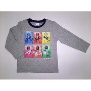 68642 快盗戦隊ルパンレンジャーVS警察戦隊パトレンジャー 長袖Tシャツ B GY 100cm [キャラクター衣料]