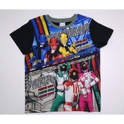 68800 快盗戦隊ルパンレンジャーVS警察戦隊パトレンジャー 半袖Tシャツ BK 110cm [キャラクター衣料]