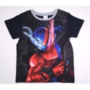 68804 仮面ライダービルド 半袖Tシャツ B BK 110cm [キャラクター衣料]