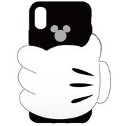 シリコンケース iPhone X用 ディズニー01 BK