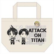 進撃の巨人 缶バッジ付トートバッグB [キャラクターグッズ]