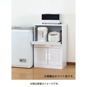 木製スライド棚付きレンジ台 ロータイプ ナチュラル FL0337420