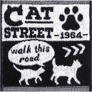 Nekosulu？ ハンドタオル Cat Street [約縦25×横25cm]