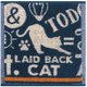Nekosulu？ ハンドタオル Laidback Cat [約縦25×横25cm]