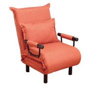 FL0318440 [省スペース3WAYソファベッド オレンジ 幅63cm レギュラー]