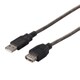 USB2.0延長ケーブル Type-A用 1.5m ブラックスケルトン BCUAA215BS