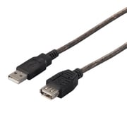 USB2.0延長ケーブル Type-A用 1.5m ブラックスケルトン BCUAA215BS