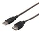 USB2.0延長ケーブル Type-A用 3m ブラックスケルトン BCUAA230BS