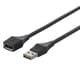 どっちもUSBコネクター採用 USB2.0延長ケーブル Type-A用 3m ブラック BCUAAD230BK