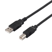 USB2.0ケーブル Type-A to Type-B 1m ブラック BCUAB210BK