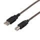USB2.0ケーブル Type-A to Type-B 1.5m ブラックスケルトン BCUAB215BS