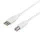 USB2.0ケーブル Type-A to Type-B 2m ホワイト BCUAB220WH