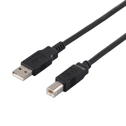 USB2.0ケーブル Type-A to Type-B 3m ブラック BCUAB230BK