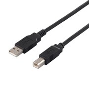 USB2.0ケーブル Type-A to Type-B 5m ブラック BCUAB250BK