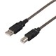 USB2.0ケーブル Type-A to Type-B 5m ブラックスケルトン BCUAB250BS