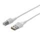 どっちもUSBコネクター採用 USB2.0ケーブル Type-A to Type-B 1m ホワイト BCUABD210WH