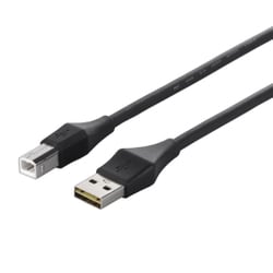 どっちもUSBコネクター採用 USB2.0ケーブル Type-A to Type-B 3m ブラック BCUABD230BK