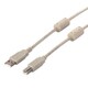 USB2.0ケーブル Type-A to Type-B フェライトコア付 2m アイボリー BCUABFC220IV