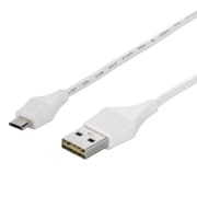 どっちもUSBコネクター採用 USB2.0ケーブル Type-A to microB 1.2m ホワイト BCUAMBD212WH