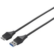 USB3.0ケーブル Type-A to microB 3m ブラック BCUAMB330BK