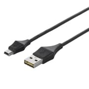 どっちもUSBコネクター採用 USB2.0ケーブル Type-A to miniB 0.5m ブラック BCUAMND205BK
