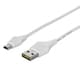 どっちもUSBコネクター採用 USB2.0ケーブル Type-A to miniB 0.5m ホワイト BCUAMND205WH