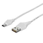 どっちもUSBコネクター採用 USB2.0ケーブル Type-A to miniB 0.5m ホワイト BCUAMND205WH