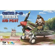 TMOTT002 P-40ウォーホーク w/犬パイロットフィギュア [キュートファイターシリーズ]
