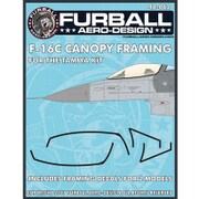FAD48-062 アメリカ空軍 F-16C キャノピーシール(2機分) [1/48 デカール]