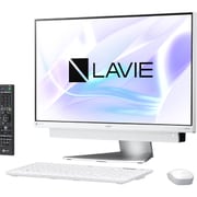LAVIE Desk All-in-one/23.8型ワイド/Core i7-8550U/メモリ8GB/HDD3TB/ブルーレイドライブ/Windows 10 Home 64ビット/Office Home & Business 2016/ホワイトシルバー PC-DA770KAW