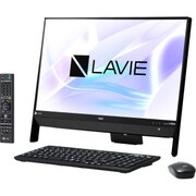 LAVIE Desk All-in-one/23.8型ワイド/Celeron-3865U/メモリ4GB/HDD1TB/DVDスーパーマルチ/Windows 10 Home 64ビット/Office Personal 2016/ファインブラック PC-DA370KAB