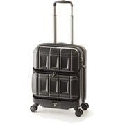 ハードスーツケース PANTHEON NEW Wfront open 36L TSAロック搭載 旅行日数目安:1~2泊 マットブラック PTS-6005
