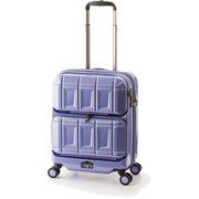 ハードスーツケース PANTHEON NEW Wfront open 36L TSAロック搭載 旅行日数目安:1~2泊 アイスブルー PTS-6005