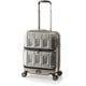 ハードスーツケース PANTHEON NEW Wfront open 36L TSAロック搭載 旅行日数目安：1～2泊 マットブラッシュブラック PTS-6005