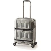 ハードスーツケース PANTHEON NEW Wfront open 36L TSAロック搭載 旅行日数目安:1~2泊 マットブラッシュブラック PTS-6005