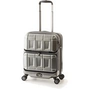 ハードスーツケース PANTHEON NEW Wfront open 36L TSAロック搭載 旅行日数目安:1~2泊 ガンメタブラッシュ PTS-6005