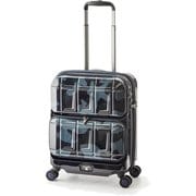 ハードスーツケース PANTHEON NEW Wfront open 36L TSAロック搭載 旅行日数目安:1~2泊 ネイビーカモフラージュ PTS-6005