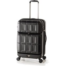 54リットル＋8リットルの拡張PANTHEON（パンテオン）フロントオープン スーツケース マットブラック