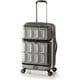 ハードスーツケース PANTHEON NEW Wfront open 拡張タイプ 54L（最大62L） 旅行日数目安：5～7泊 ガンメタブラッシュ PTS-6006