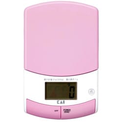 薄型デジタルスケール 2kg ピンク DL6337