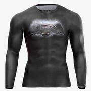MG131LBK [BM・GEAR BATMAN VS SUPERMANロングスリーブ L ブラック]
