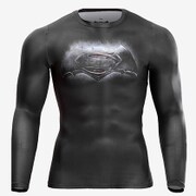 MG131MBK [BM・GEAR BATMAN VS SUPERMANロングスリーブ M ブラック]