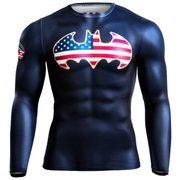 MG182MNV [BM・GEAR BATMAN STARS & STRIPES ロングスリーブ M ネイビー]