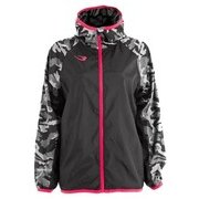 WJ017LBKCF [ウインドブレーカーパーカー(花粉対策)WOMEN L ブラック×カモフラージュ]